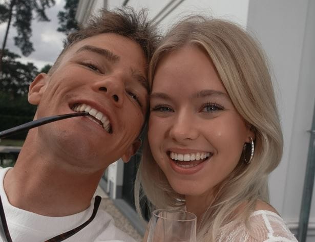 De vriendin van veldrijder Thibau Nys